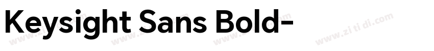 Keysight Sans Bold字体转换